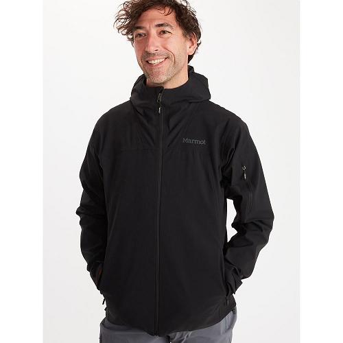 Marmot Alsek Jackets - Mens Softshell Jacket Black CA4290736 Canada